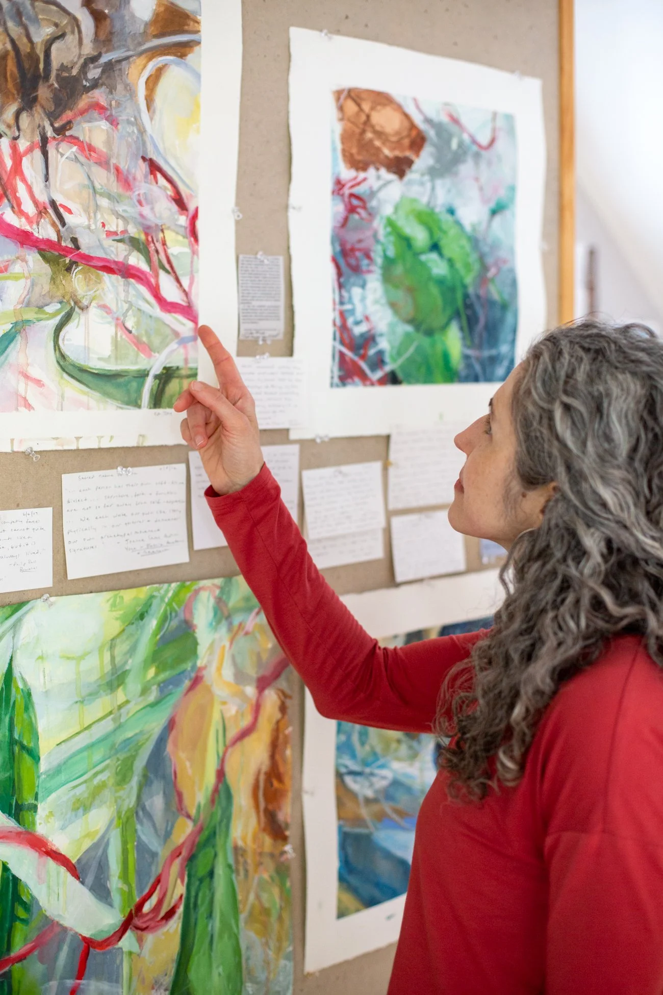 Elisa Abeloff in her studio